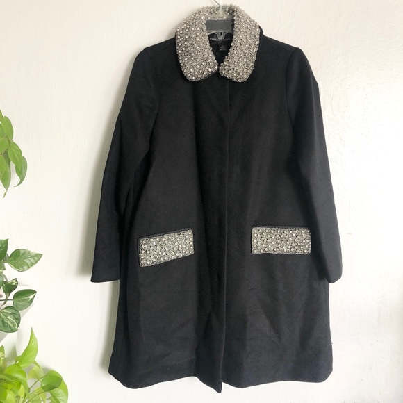 Colleen Lopez Opulence Embellished Wool Coat - Picture 2 of 11